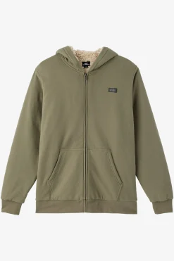 BOY'S FIFTY TWO HIGH PILE LINED ZIP FLEECE