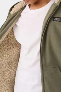 BOY'S FIFTY TWO HIGH PILE LINED ZIP FLEECE