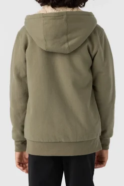BOY'S FIFTY TWO HIGH PILE LINED ZIP FLEECE