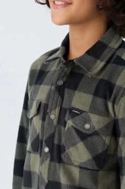 BOY'S GLACIER PLAID SUPERFLEECE SHIRT