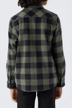 BOY'S GLACIER PLAID SUPERFLEECE SHIRT