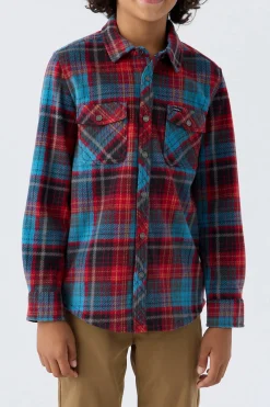BOY'S GLACIER PLAID SUPERFLEECE SHIRT