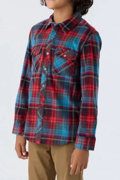 BOY'S GLACIER PLAID SUPERFLEECE SHIRT