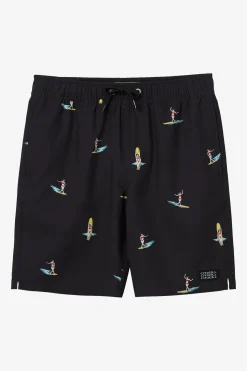 BOY'S HERMOSA CREW 16" SWIM TRUNKS