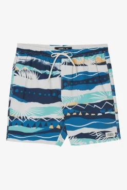BOY'S HERMOSA ELASTIC WAIST 16" SWIM TRUNKS
