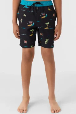 BOY'S HERMOSA ELASTIC WAIST 16" SWIM TRUNKS