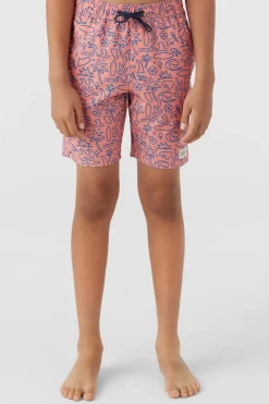 BOY'S HERMOSA ELASTIC WAIST 16" SWIM TRUNKS