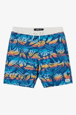 BOY'S HERMOSA ELASTIC WAIST 16" SWIM TRUNKS