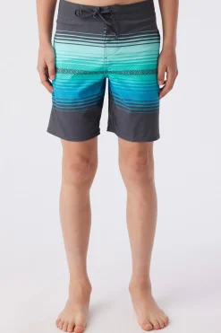 BOY'S HYPERFREAK HEAT STRIPE LINE 16" BOARDSHORTS