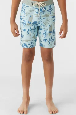 BOY'S HYPERFREAK MYSTO SCALLOP 16" BOARDSHORTS