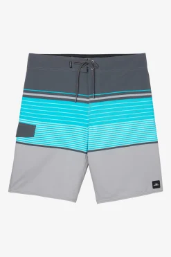 BOY'S LENNOX STRIPE 18" BOARDSHORTS