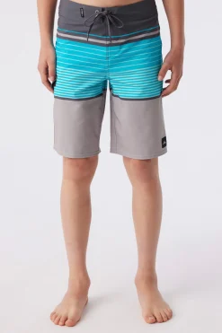 BOY'S LENNOX STRIPE 18" BOARDSHORTS