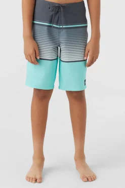 BOY'S LENNOX STRIPE 18" BOARDSHORTS