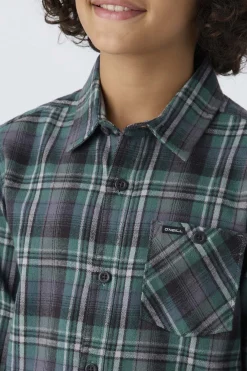 BOY'S REDMOND PLAID STRETCH FLANNEL SHIRT
