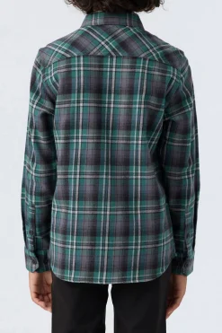 BOY'S REDMOND PLAID STRETCH FLANNEL SHIRT