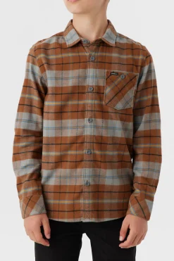 BOY'S REDMOND PLAID STRETCH FLANNEL