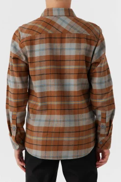 BOY'S REDMOND PLAID STRETCH FLANNEL