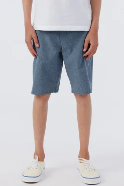 BOY'S RESERVE HEATHER 18" HYBRID SHORTS