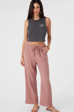 BRENDA CRINKLE DOUBLE GAUZE BEACH PANTS