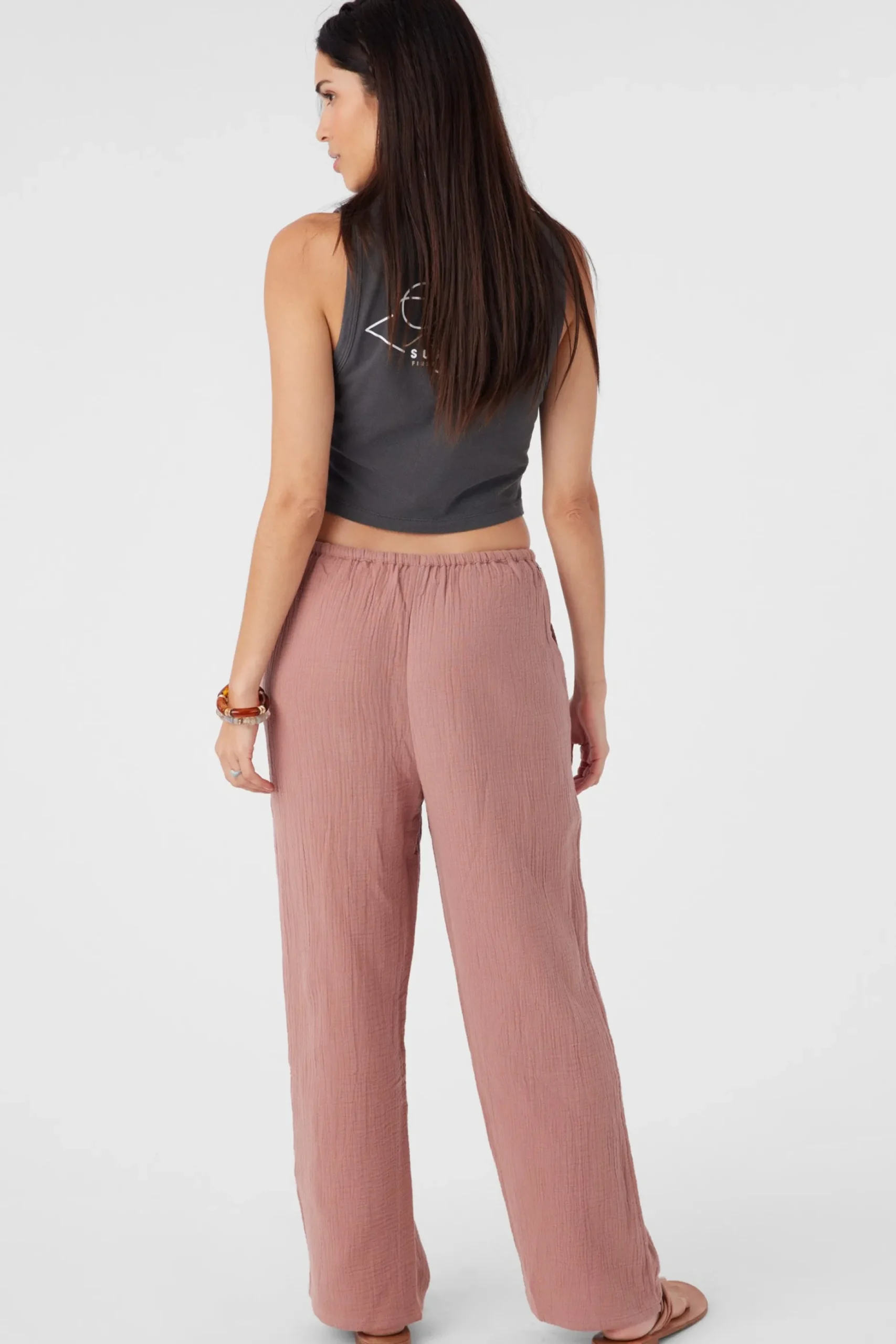 BRENDA CRINKLE DOUBLE GAUZE BEACH PANTS