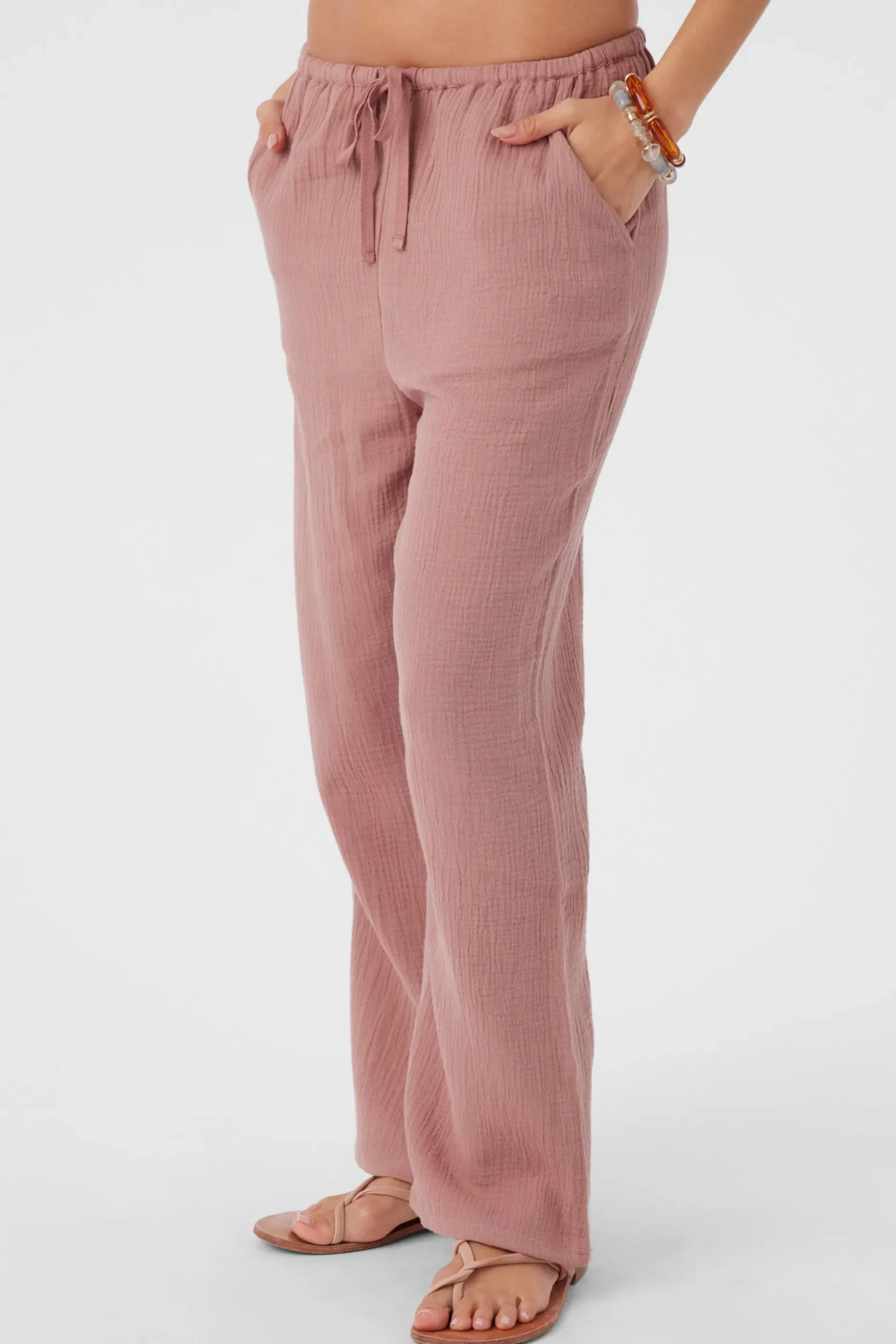 BRENDA CRINKLE DOUBLE GAUZE BEACH PANTS