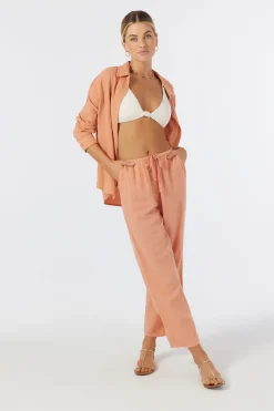 BRENDA CRINKLE DOUBLE GAUZE BEACH PANTS