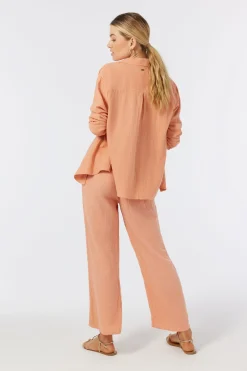 BRENDA CRINKLE DOUBLE GAUZE BEACH PANTS