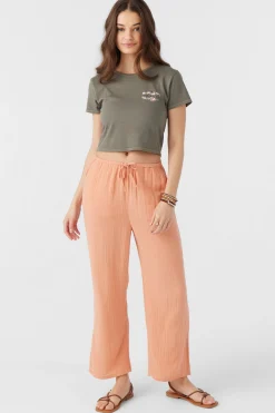 BRENDA CRINKLE DOUBLE GAUZE BEACH PANTS