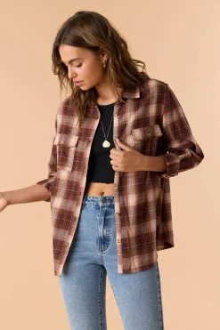 BROOKS FLANNEL OVERSIZED FIT SHIRT