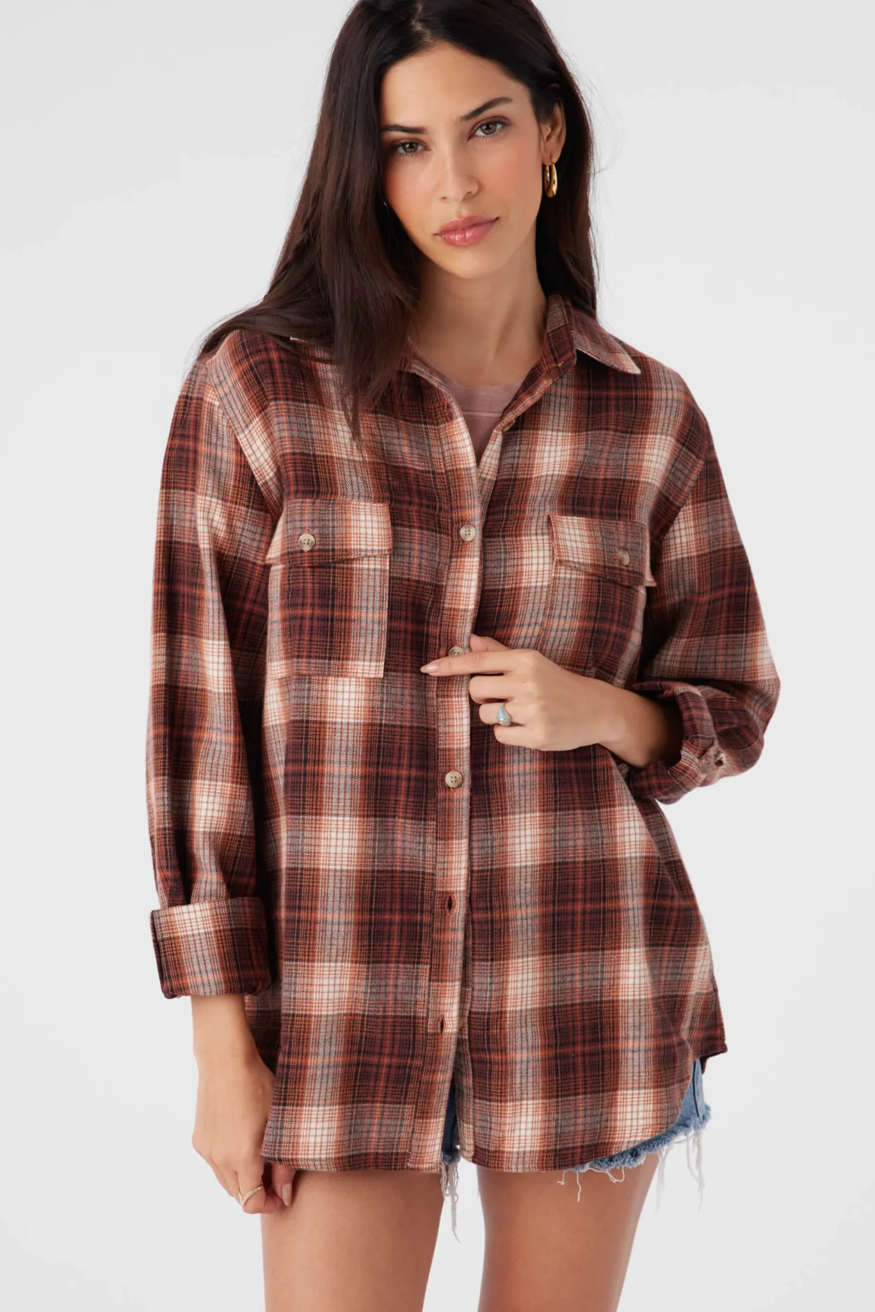 BROOKS FLANNEL OVERSIZED FIT SHIRT