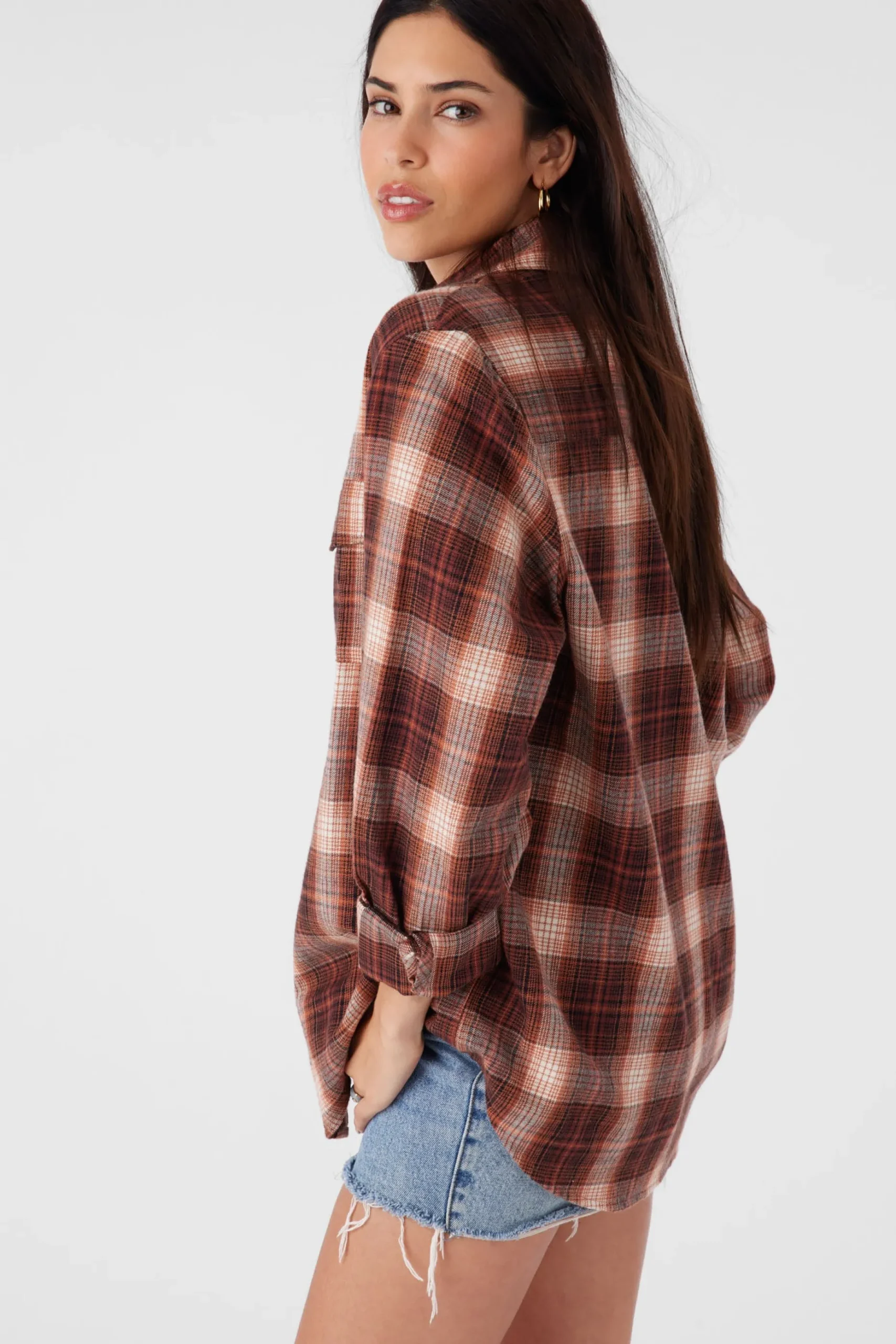 BROOKS FLANNEL OVERSIZED FIT SHIRT