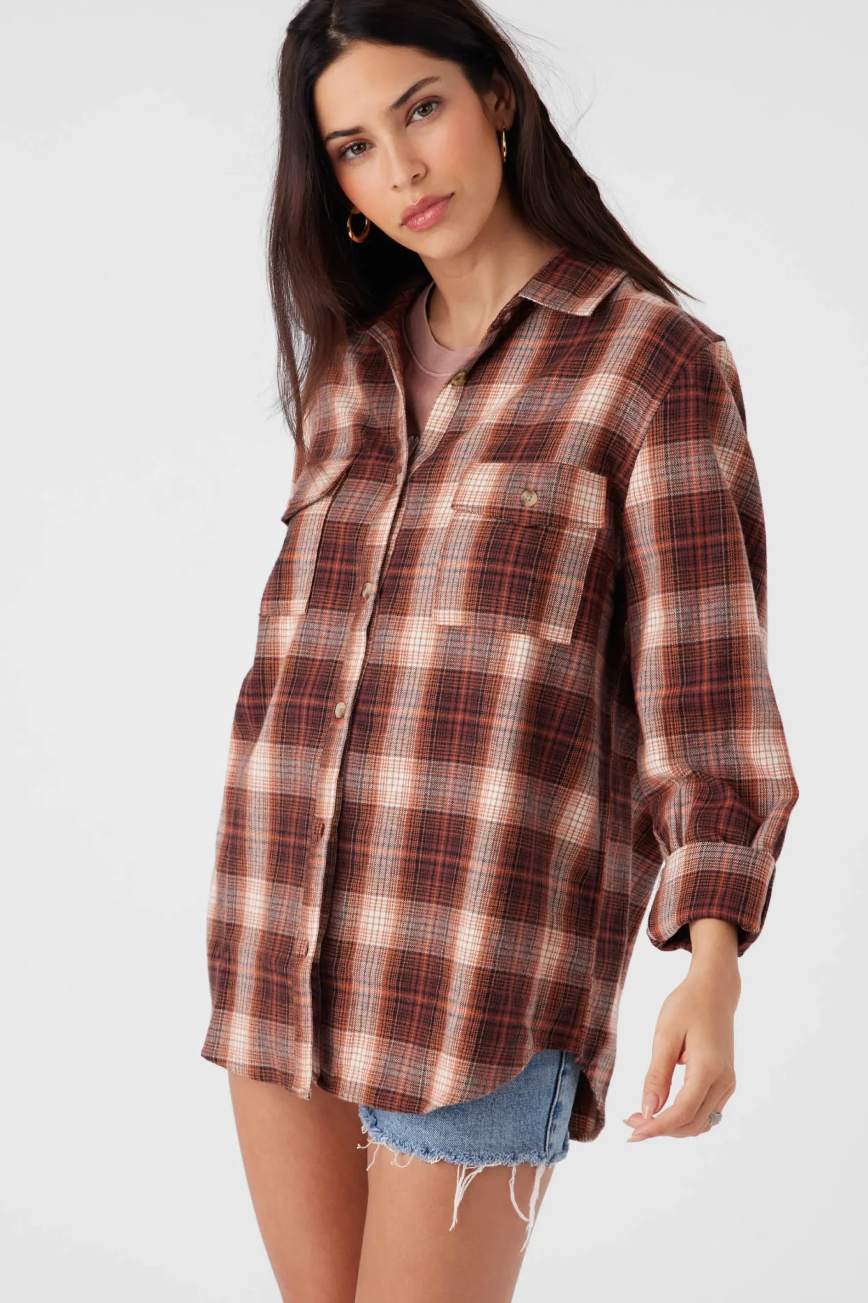 BROOKS FLANNEL OVERSIZED FIT SHIRT