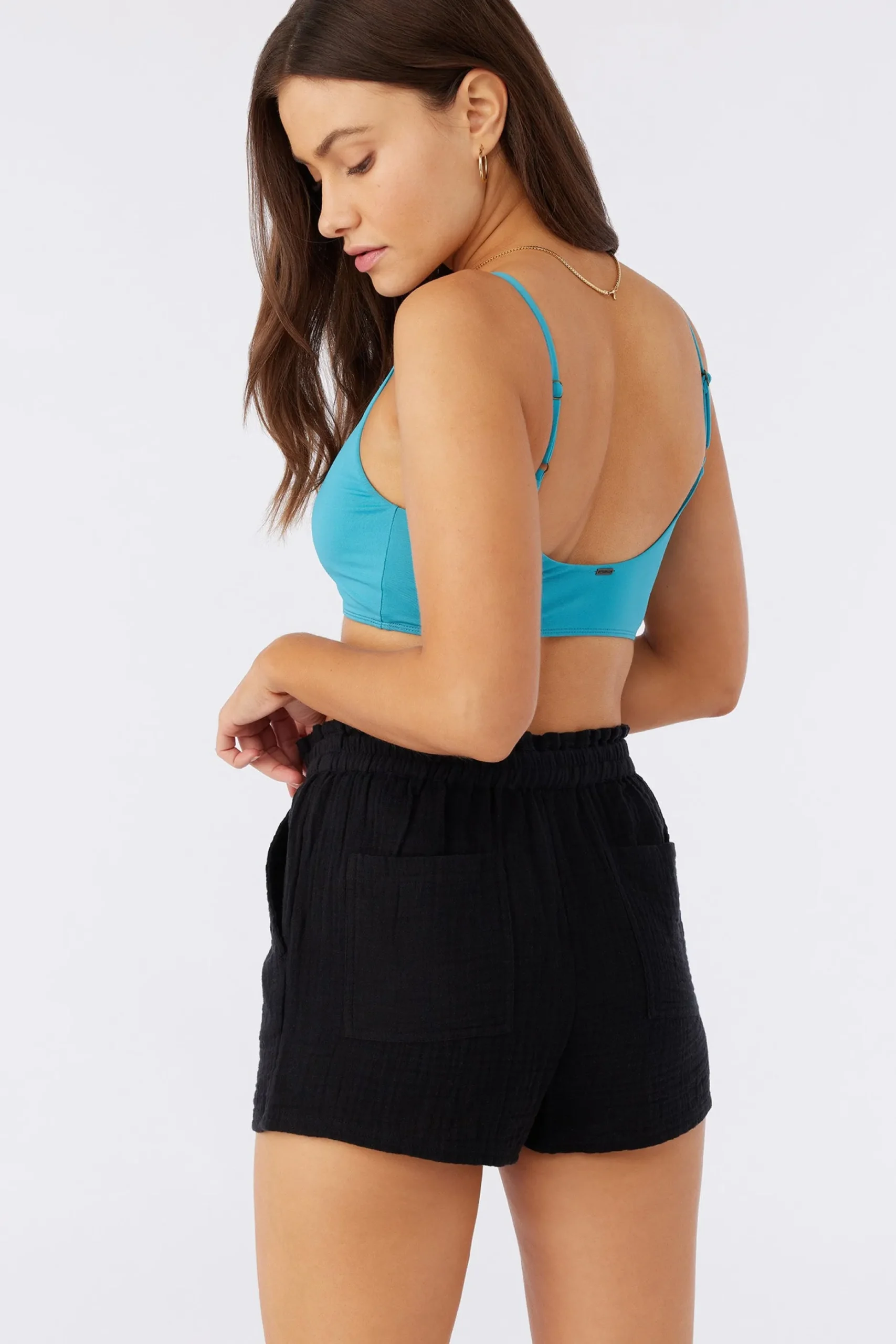 CARLA CRINKLE DOUBLE GAUZE BEACH SHORTS