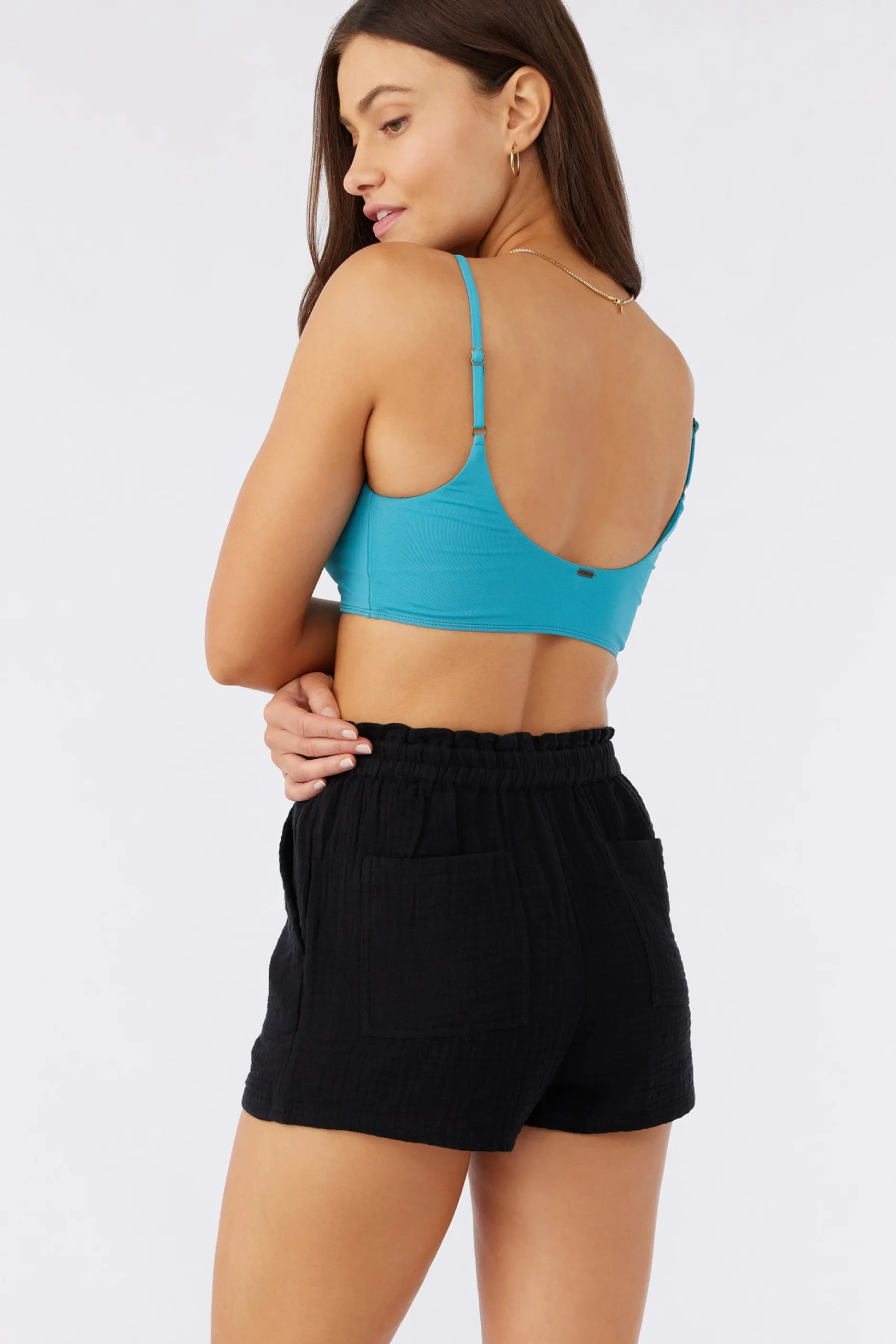 CARLA CRINKLE DOUBLE GAUZE BEACH SHORTS