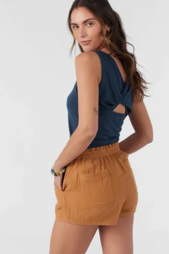 CARLA CRINKLE DOUBLE GAUZE BEACH SHORTS
