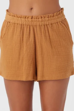 CARLA CRINKLE DOUBLE GAUZE BEACH SHORTS