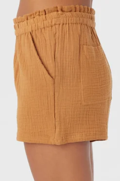CARLA CRINKLE DOUBLE GAUZE BEACH SHORTS
