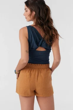 CARLA CRINKLE DOUBLE GAUZE BEACH SHORTS