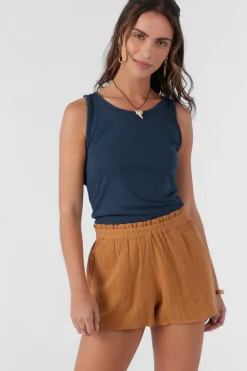 CARLA CRINKLE DOUBLE GAUZE BEACH SHORTS