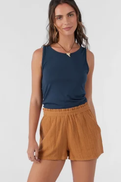 CARLA CRINKLE DOUBLE GAUZE BEACH SHORTS