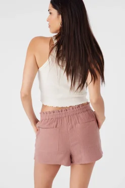 CARLA CRINKLE DOUBLE GAUZE BEACH SHORTS