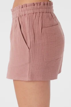 CARLA CRINKLE DOUBLE GAUZE BEACH SHORTS