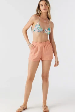 CARLA CRINKLE DOUBLE GAUZE BEACH SHORTS