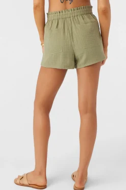 CARLA CRINKLE DOUBLE GAUZE BEACH SHORTS