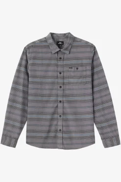 CARUSO STRIPE CORD STANDARD FIT LONG SLEEVE SHIRT