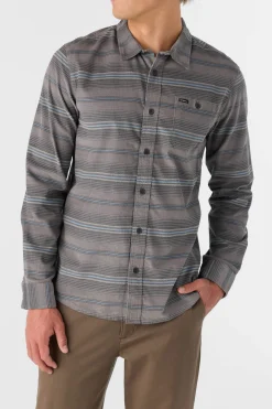 CARUSO STRIPE CORD STANDARD FIT LONG SLEEVE SHIRT