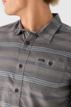 CARUSO STRIPE CORD STANDARD FIT LONG SLEEVE SHIRT