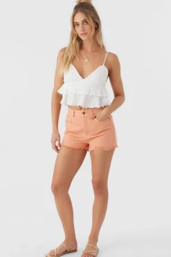 CHLOEY TEXTURED KNIT TIERED TANK TOP