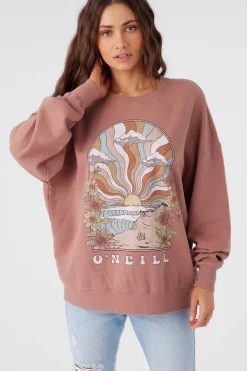 CHOICE CREW NECK OVERSIZED FIT FLEECE PULLOVER