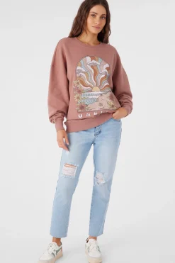 CHOICE CREW NECK OVERSIZED FIT FLEECE PULLOVER